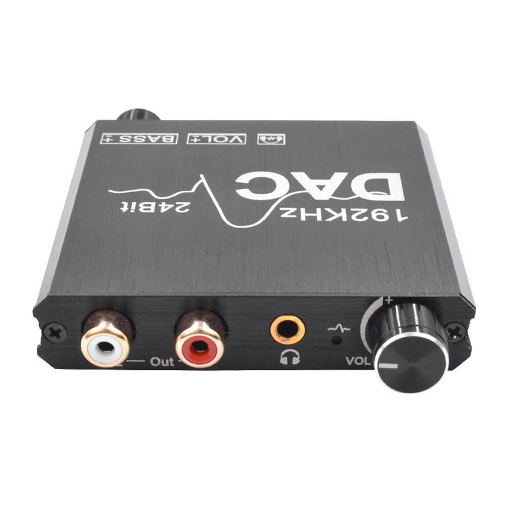 Home Cinema Coaxial Toslink For HD DVD Digital To Analog Converter 3.5mm Jack Decoder 192KHz Stereo Amplifier Audio Adapter