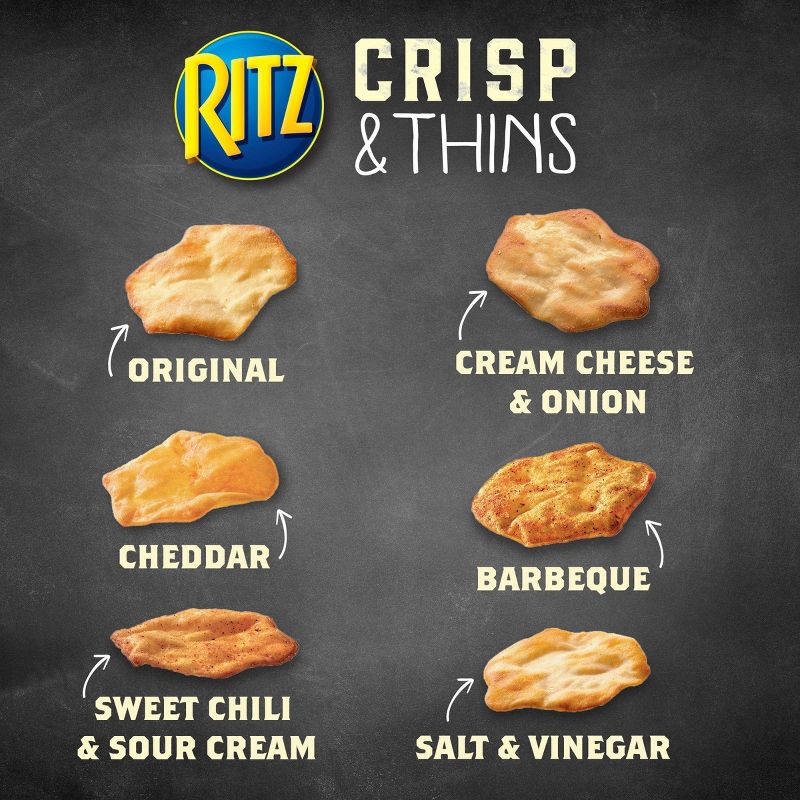 Ritz Crisp & Thins Sea Salt Potato And Wheat Chips - 7.1oz