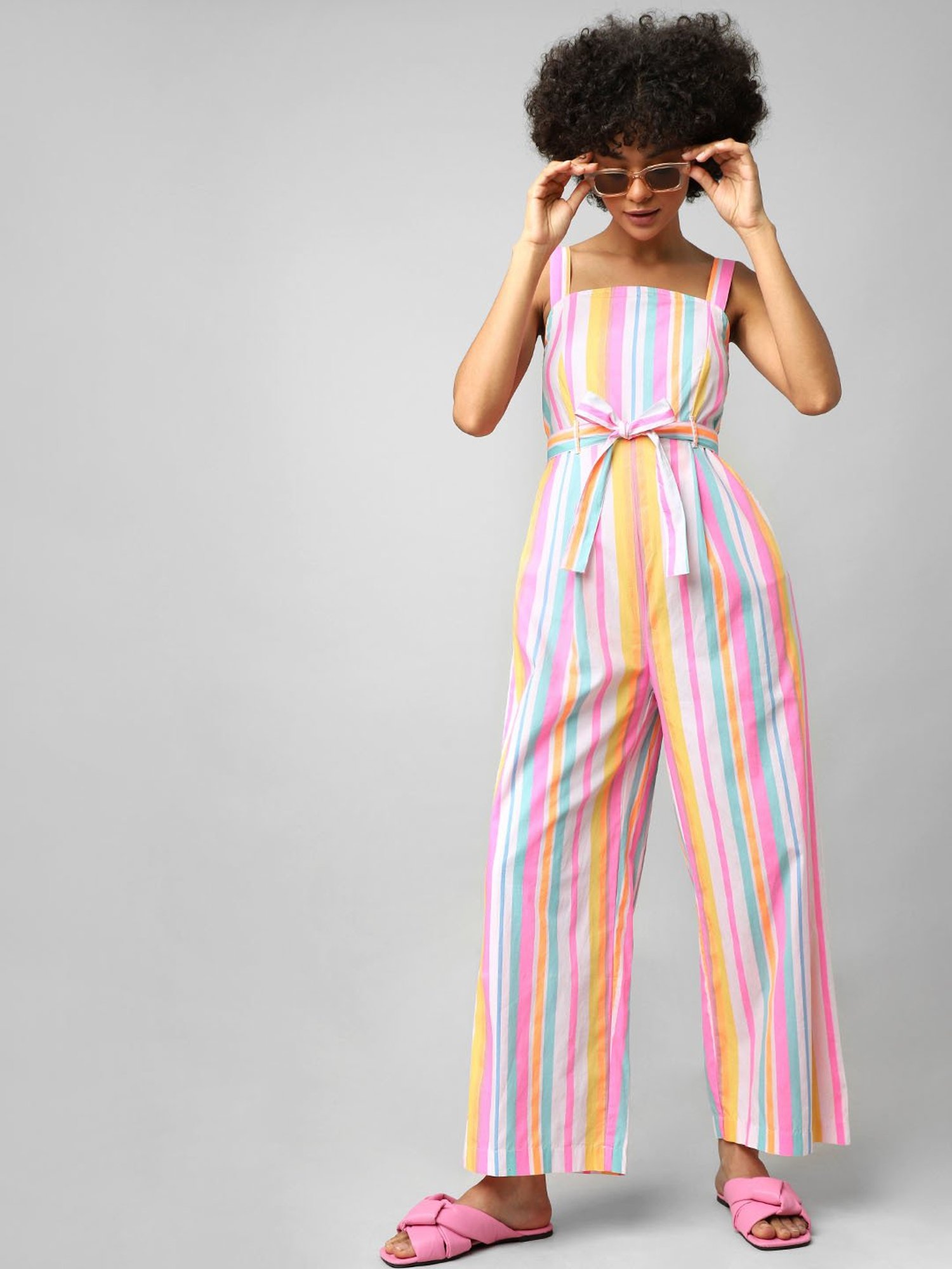 Only Multicolor Striped Jumpsuit