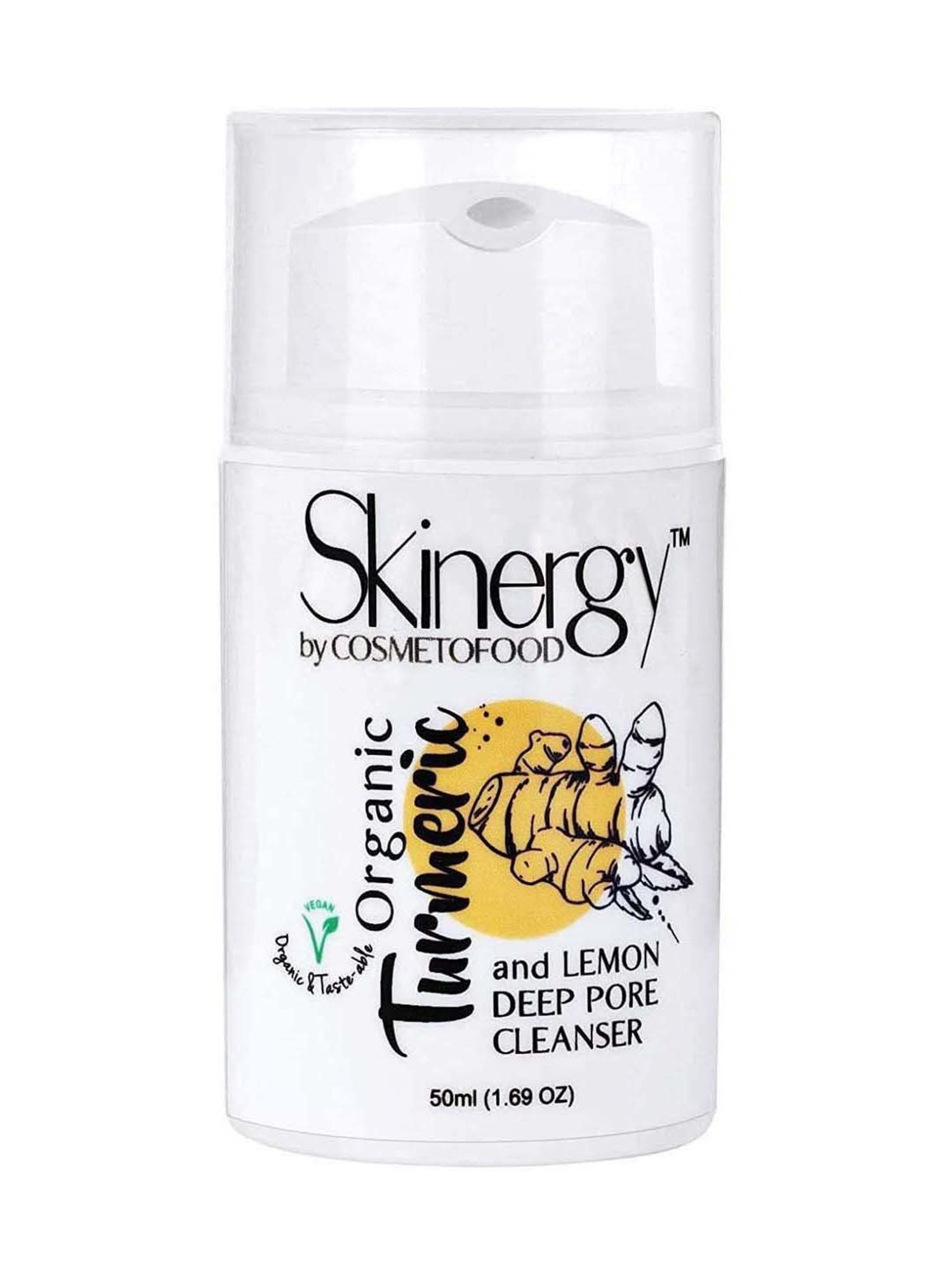 Cosmetofood Skinergy Organic Turmeric And Lemon Deep Pore Face Cleanser - 50 ml