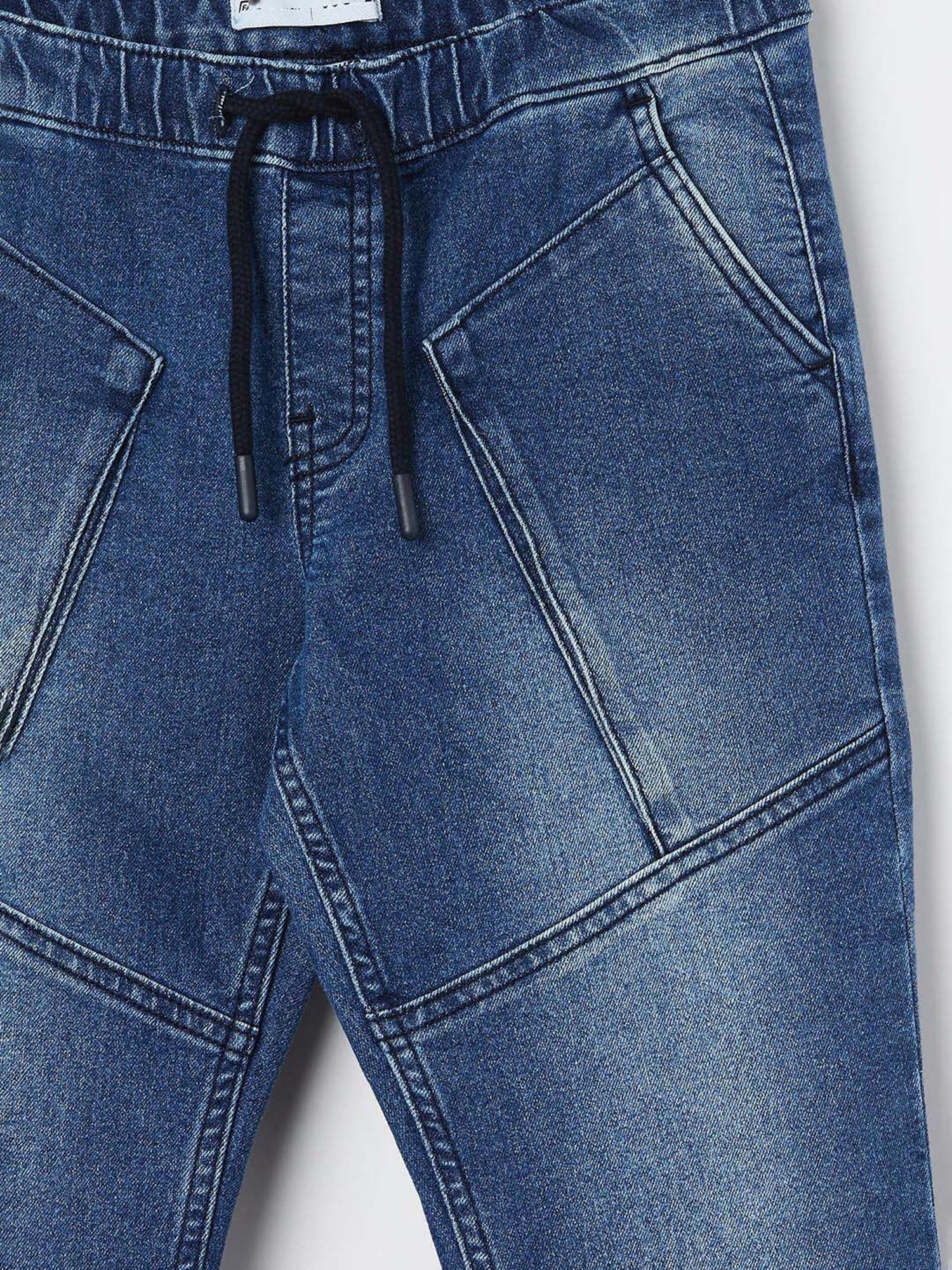 Palm Tree Boys Grey Washed Jeans