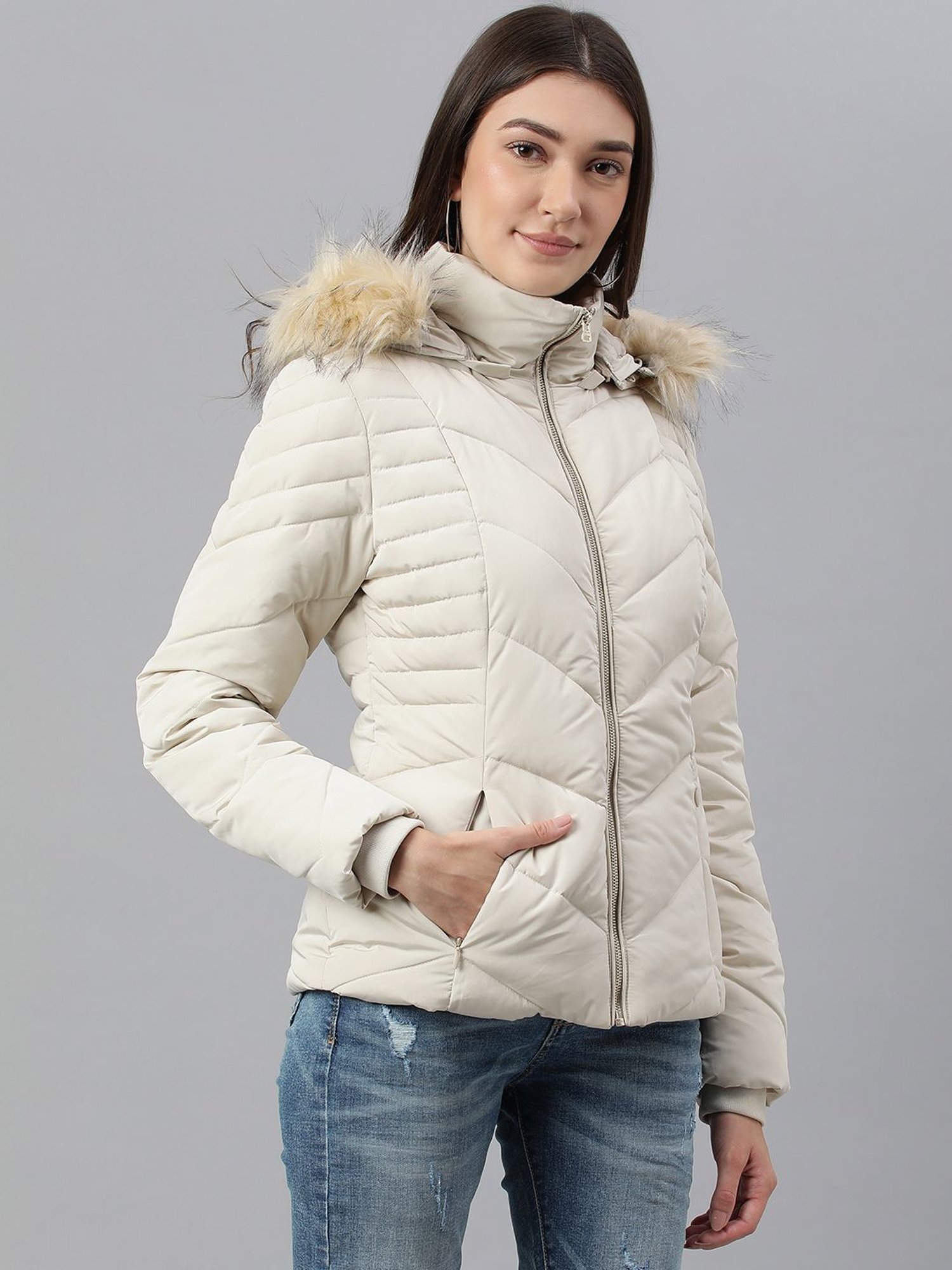 Woods Off-White Padded Jacket