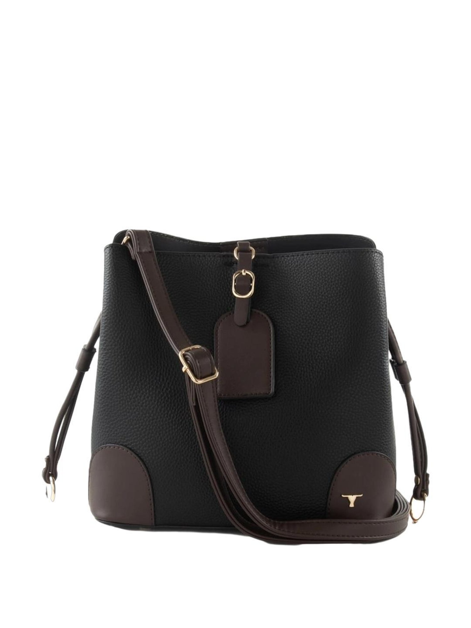 BULCHEE Black Solid Sling Handbag