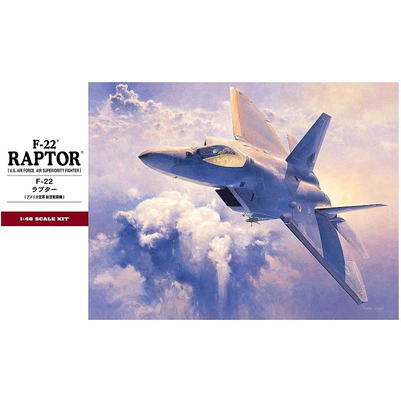 Hasegawa 1/48 F-22 Raptor USAF Plastic Model Kit