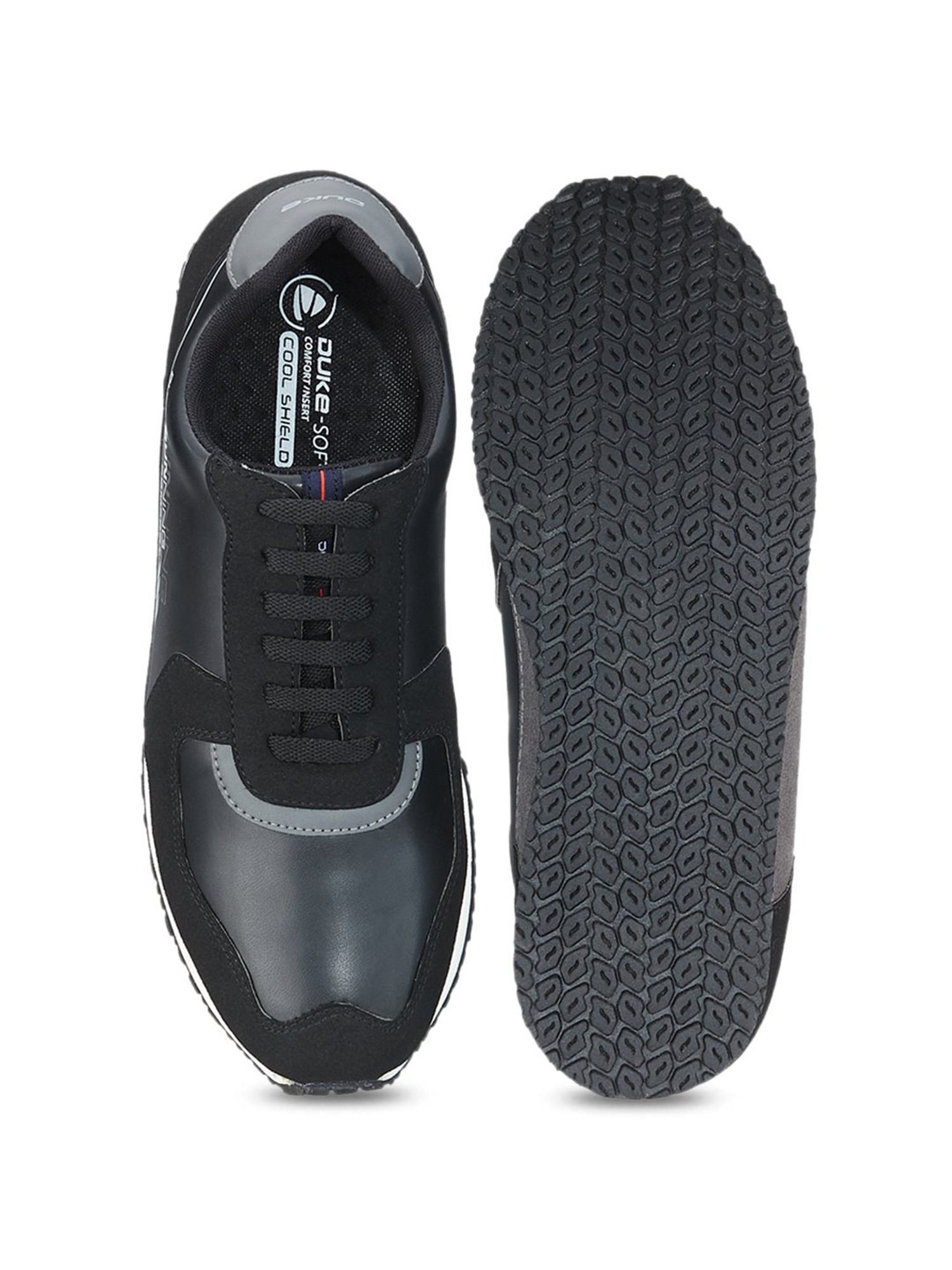 Duke Men's Black Casual Sneakers