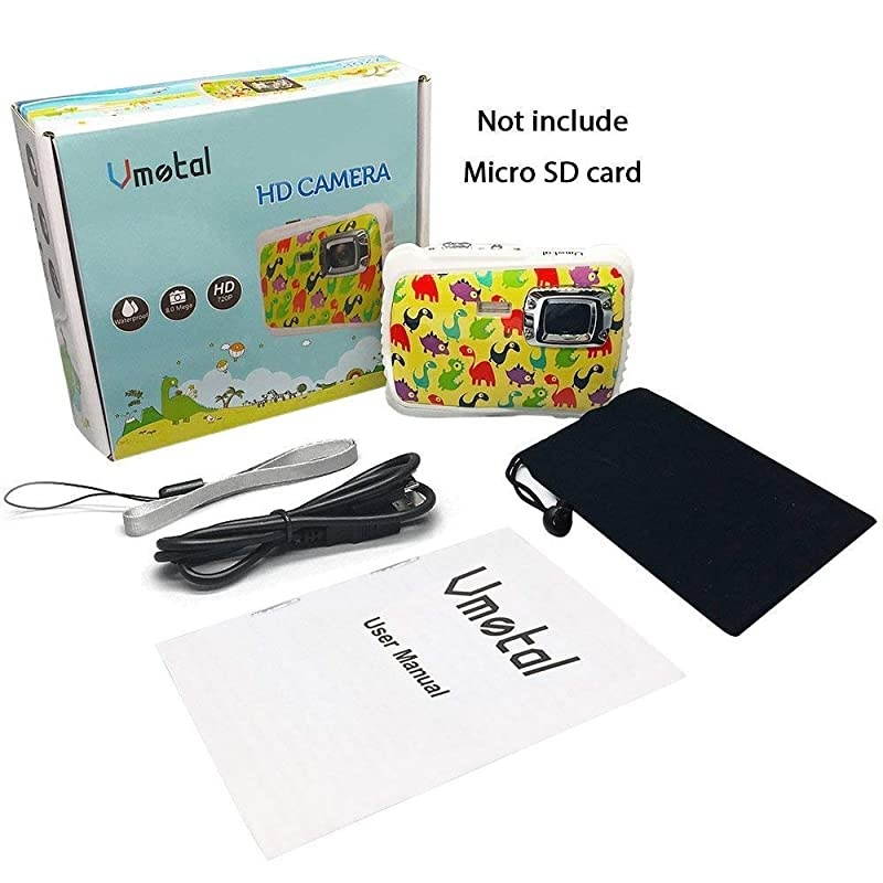 Kids Digital Camera -  Waterproof Camera for Kids with 2.0 inch TFT Display, 8MP Children Underwater Camera for Boys Girls Toys Gift