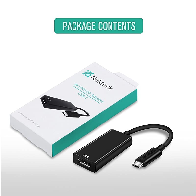 USB TypeC to DPDisplayPort Adapter for MacBook Pro Google Chromebook Samsung Galaxy S8 Support up to 4K 60Hz Resolution Video Output Thunderbolt 3 Compatible