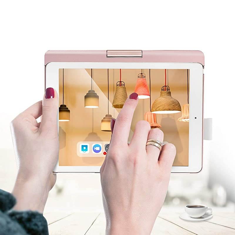 ipad Keyboard Case 97 for iPad 2018 6th Gen Compatible for iPad 5th Generation iPad Pro 97 iPad Air 2 iPad Air 360 Rotation Wireless BT Keyboard with Auto WakeSleepRose Gold