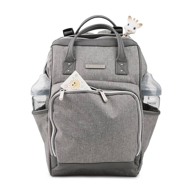 Bananafish Diaper Bag Solid - Light Gray Heather
