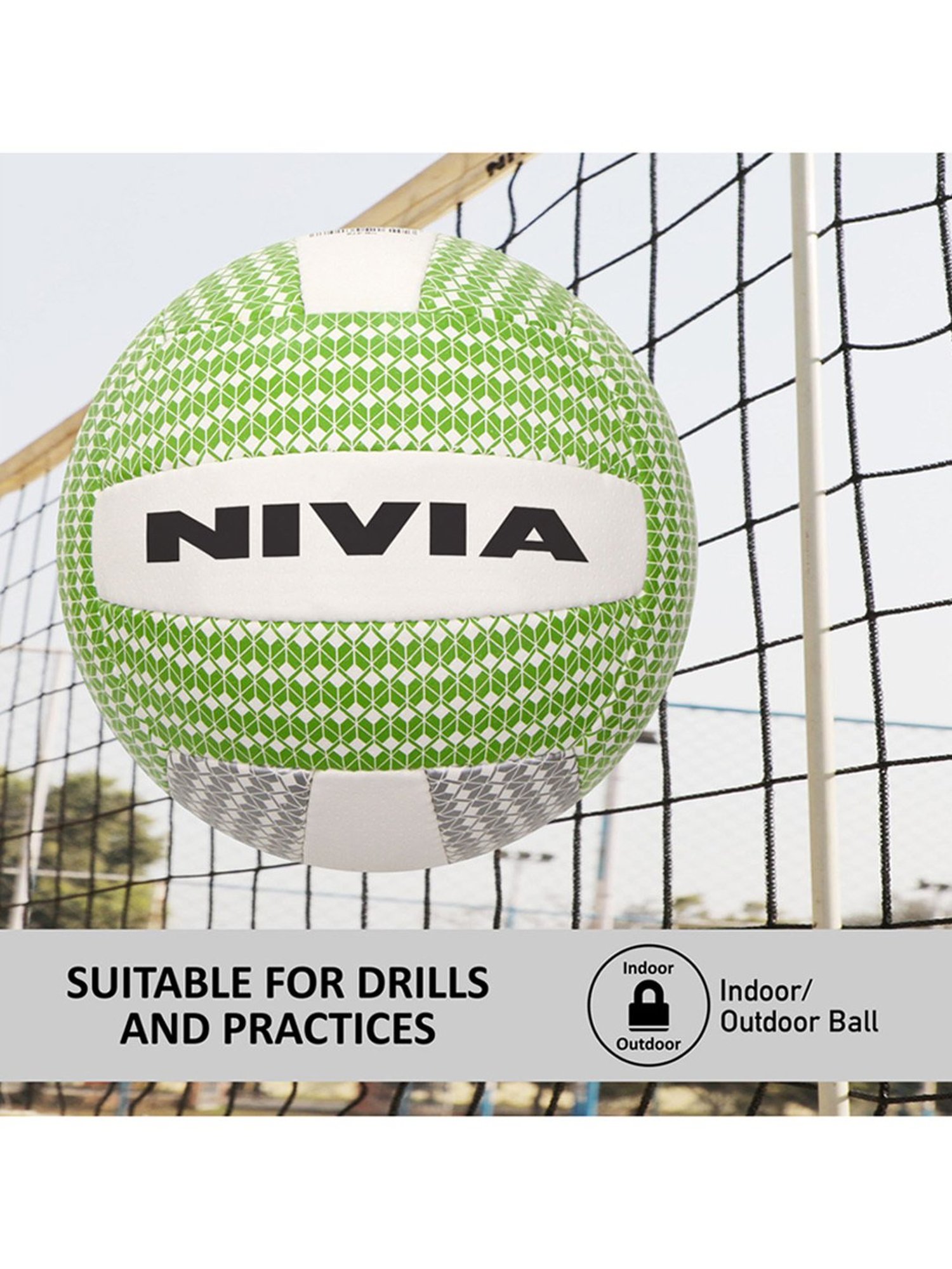 Nivia PU-5000 Volleyball (Green) Size - 4