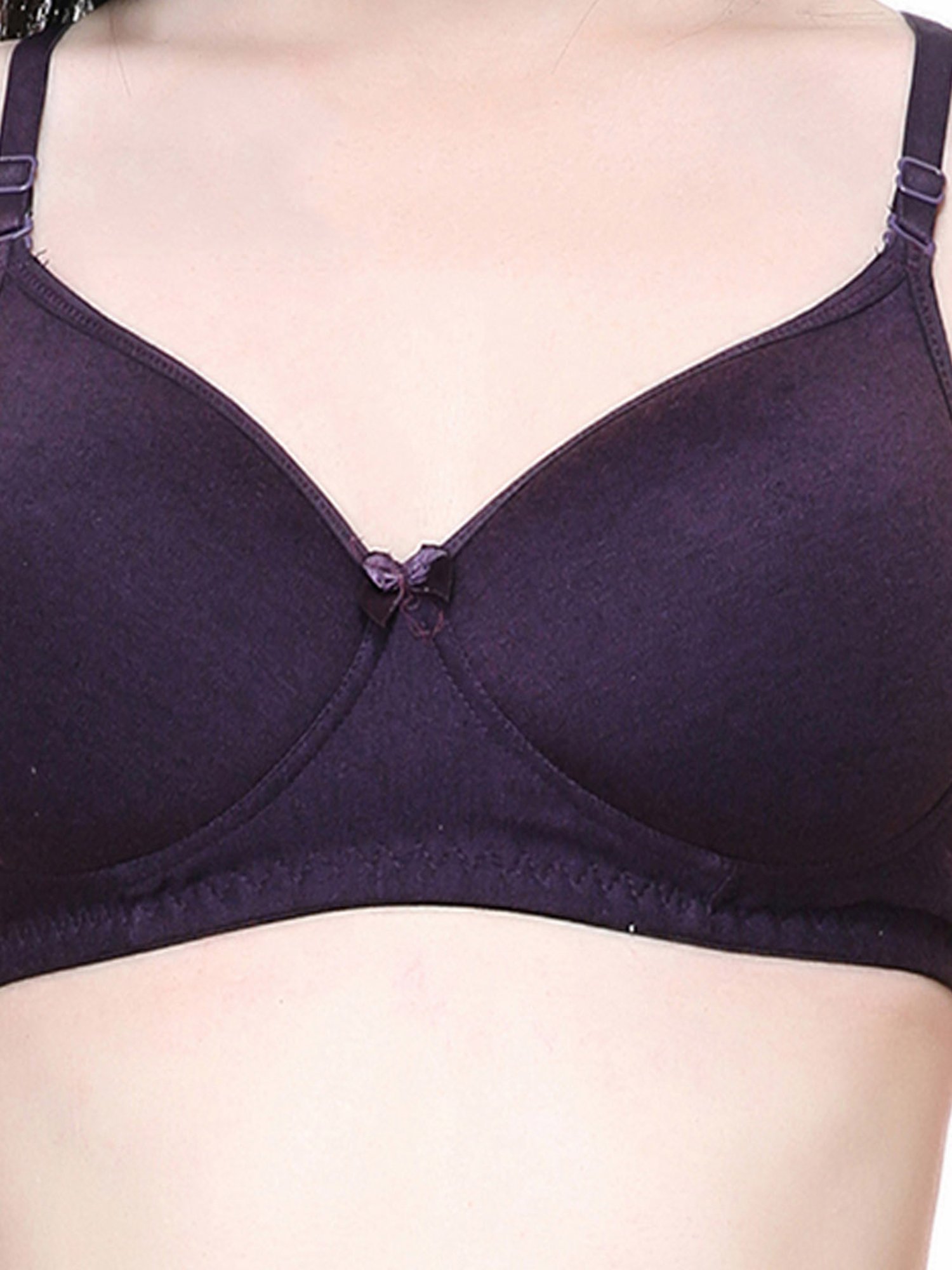 Lady Lyka Purple Non Wired Padded T-Shirt Bra