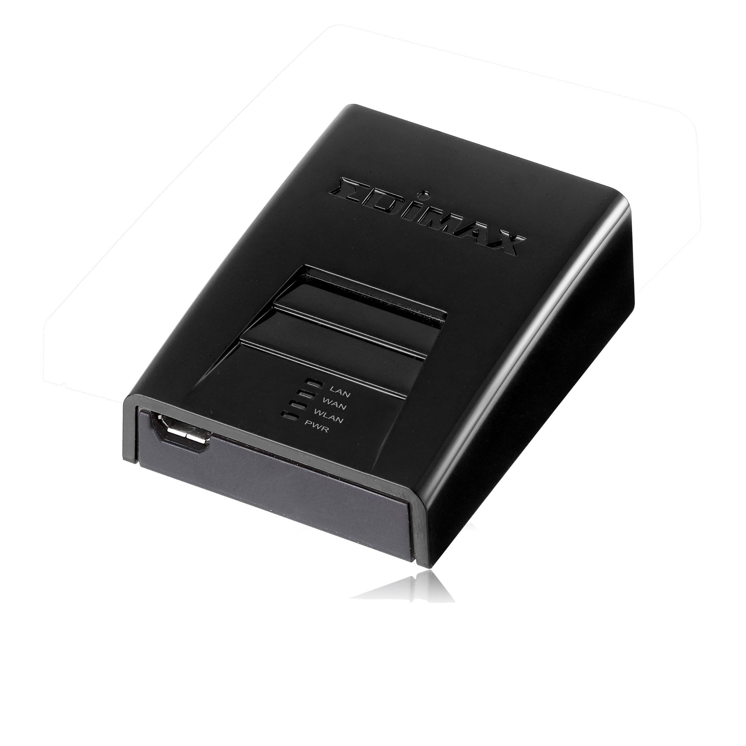 Edimax BR-6258n 150Mbps 11n Wireless Nano Size Broadband Router with WAN and LAN Ports Supported As Wireless Adapter - Black