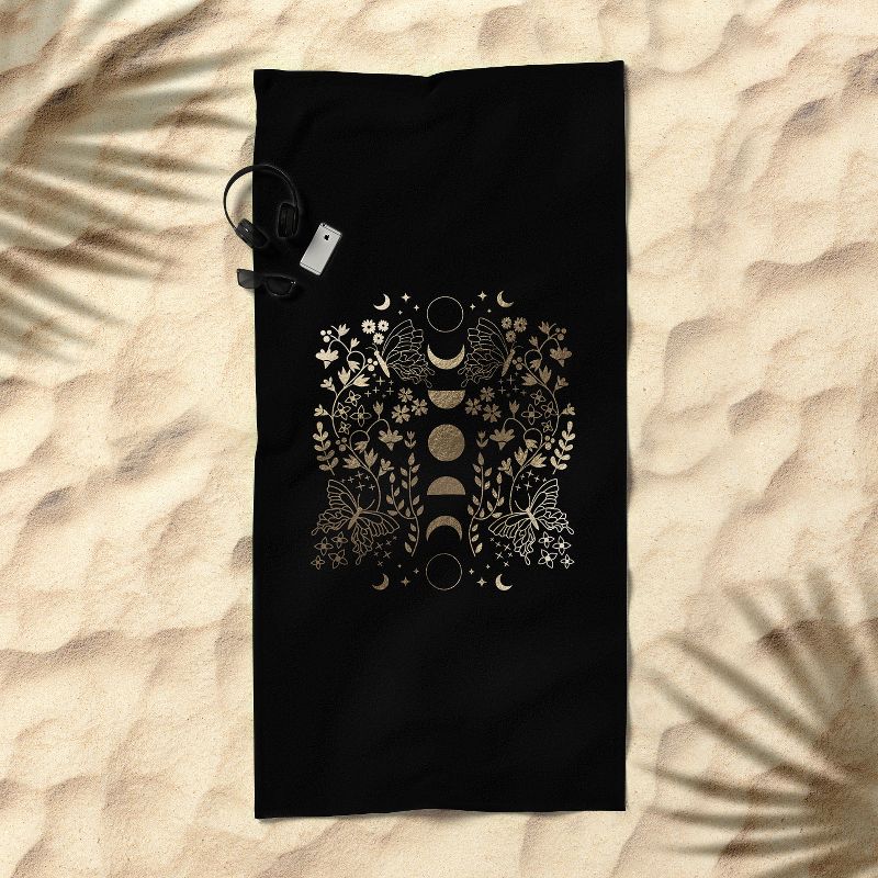 Emanuela Carratoni Spring Moon Phases Beach Towel - Deny Designs
