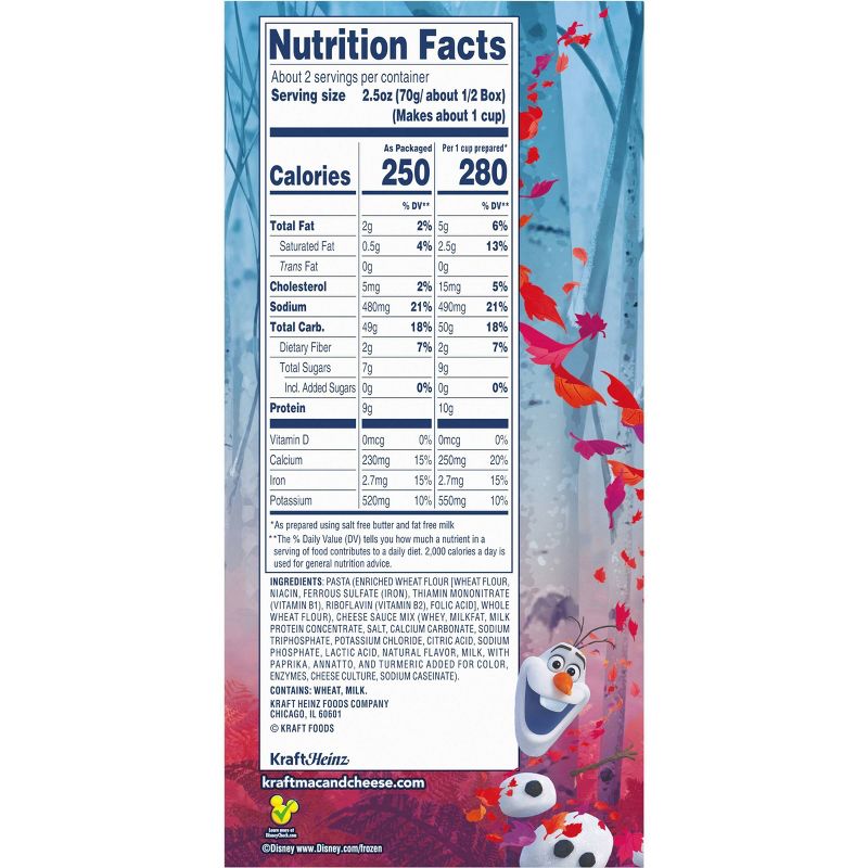 Kraft Olaf's Frozen Adventure Macaroni & Cheese Dinner - 5.5oz