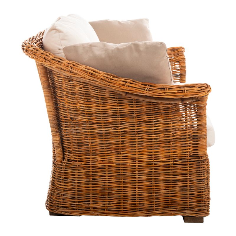 2 Seater Oahu Wicker Sofa Natural - Safavieh