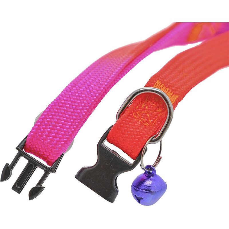 Country Brook Petz(R) Pink Leopard Print Cat Collar