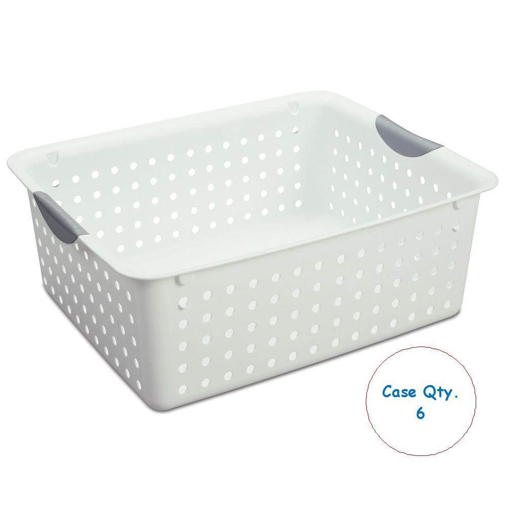 Sterilite Basket Ultra Lg Wht 2194-2164