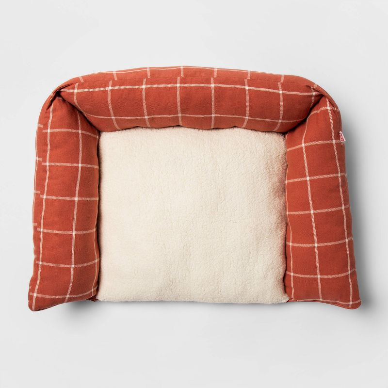 Rectangular Pillow Couch Plaid Dog Bed - S - Boots & Barkley™