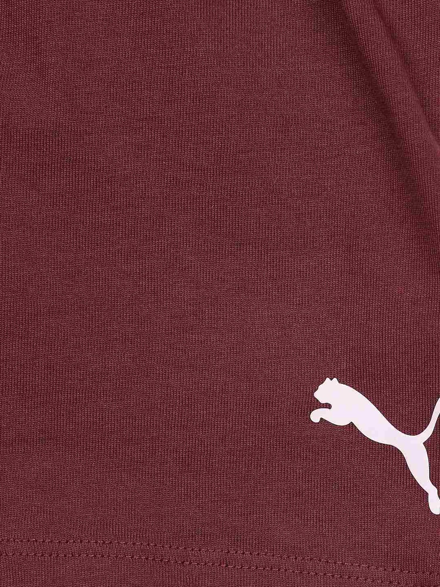 Puma Kids Purple & White Cotton Logo Shorts