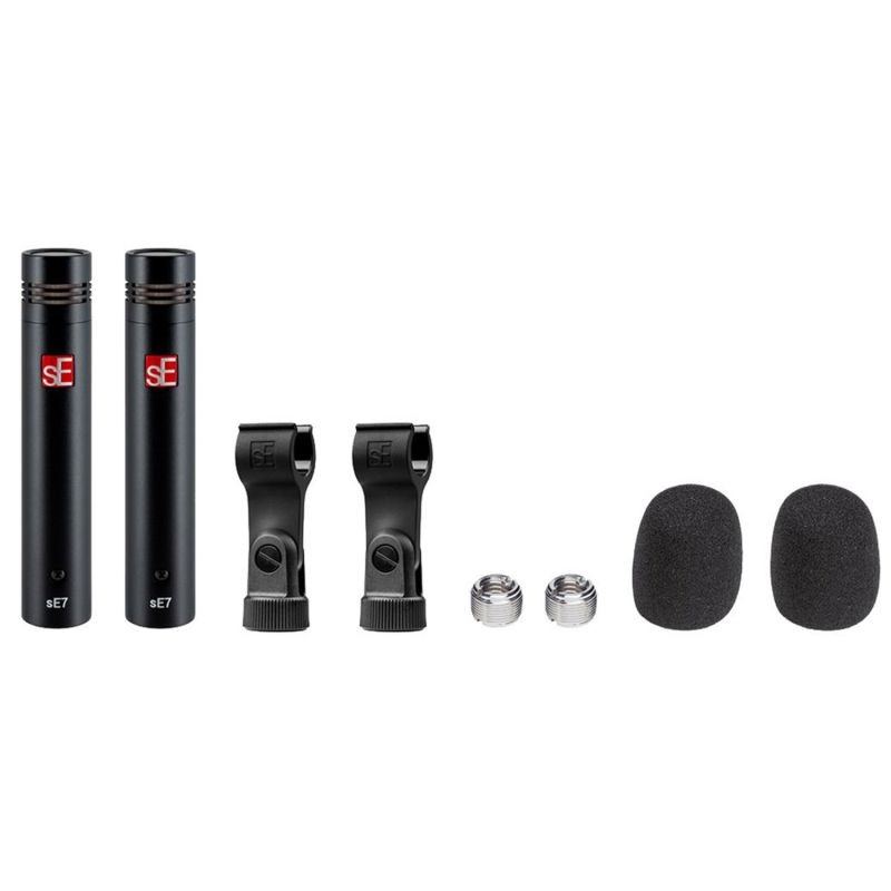 sE Electronics sE7 Small-Diaphragm Condenser Microphone - Matched Pair Black