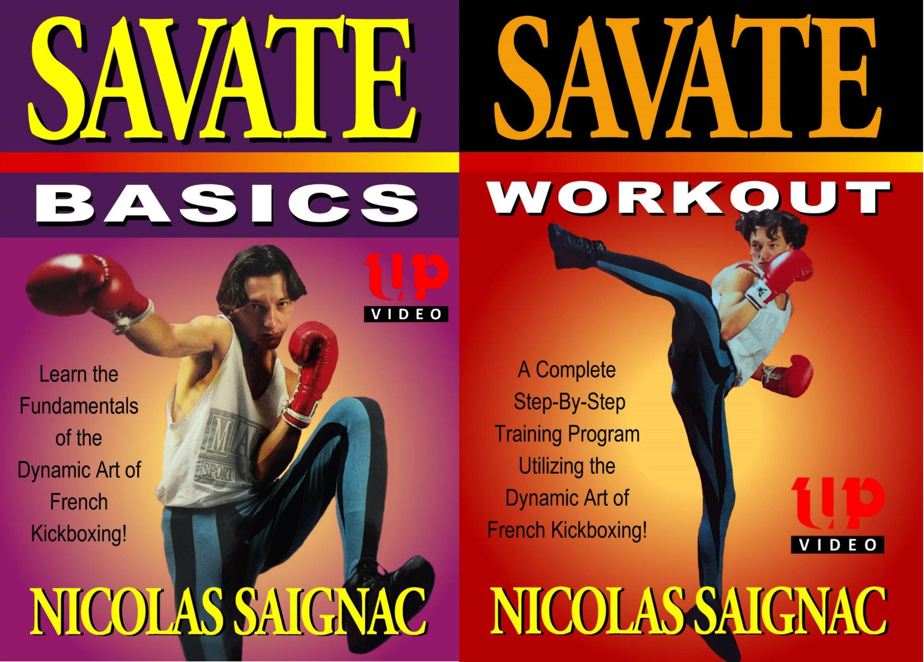 2 DVD Set Savate Basics & Workout French Kickboxing - Champion Nicolas Saignac