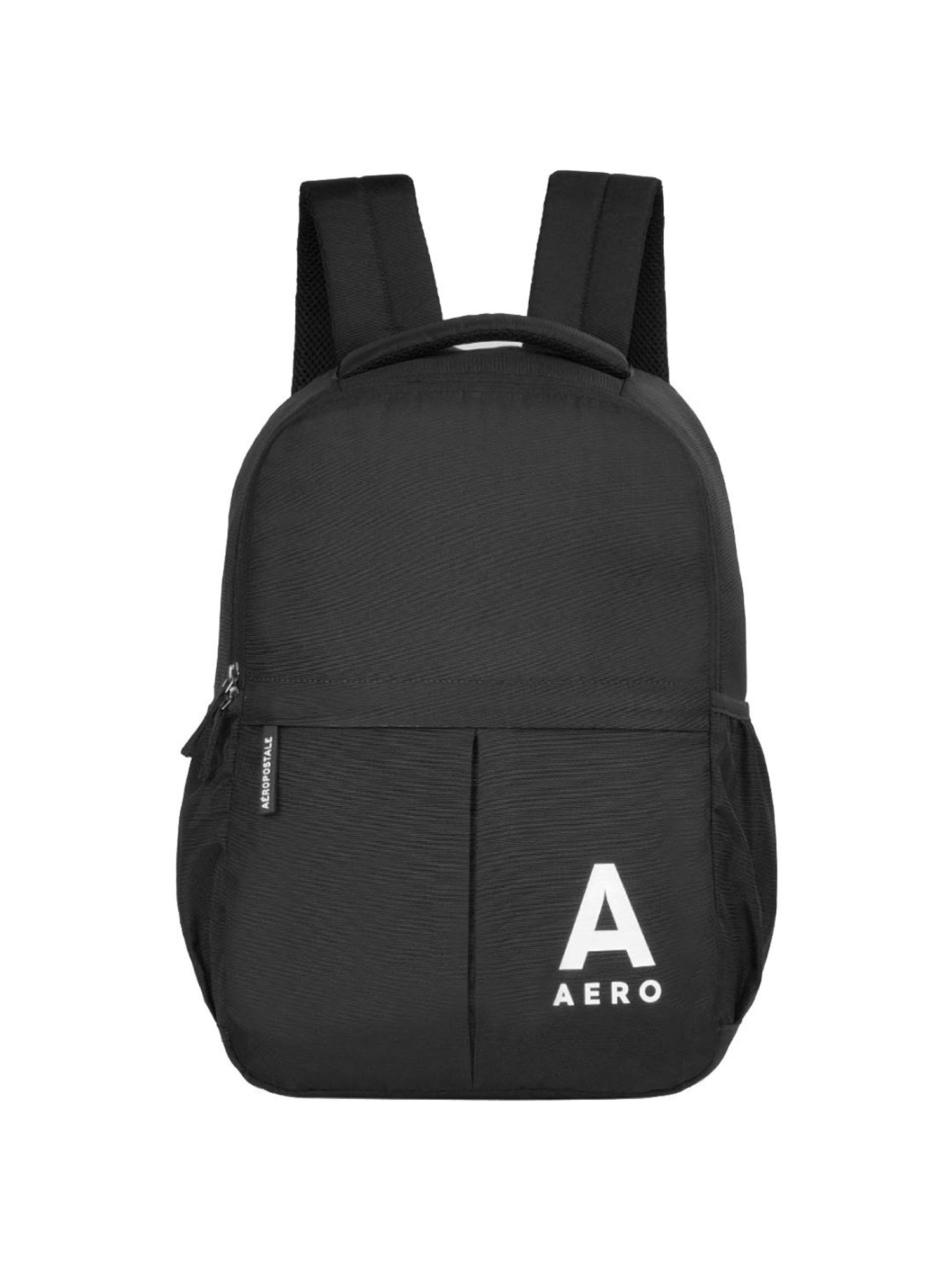 Aeropostale Tucker Black Polyester Solid Laptop Backpack