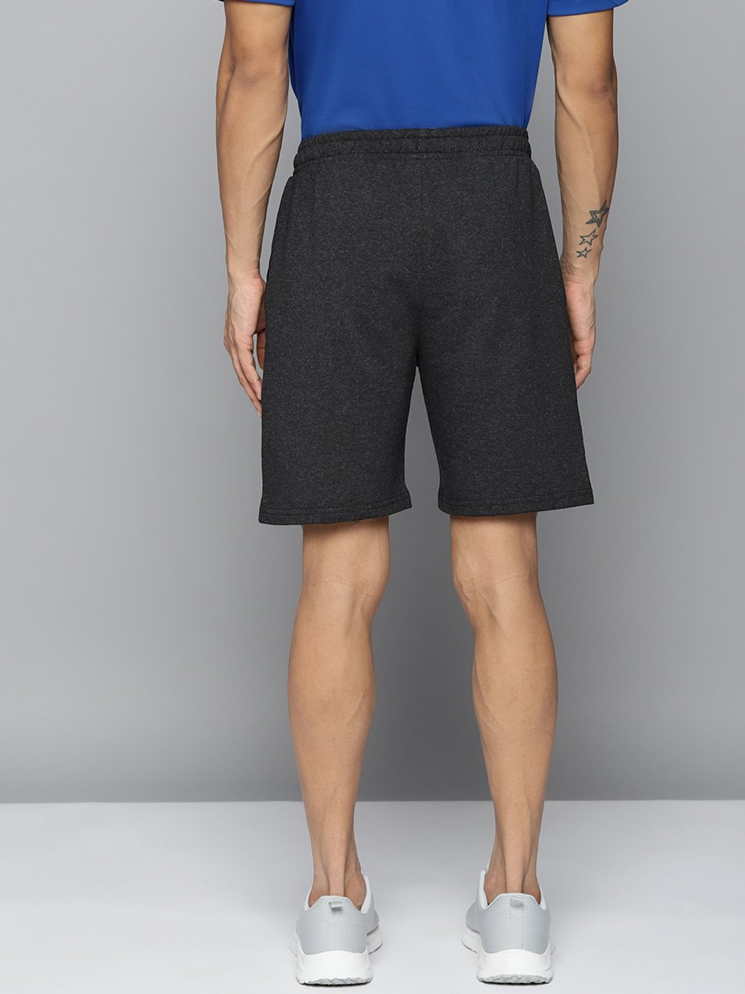 ALCIS Charcoal Slim Fit Sports Shorts