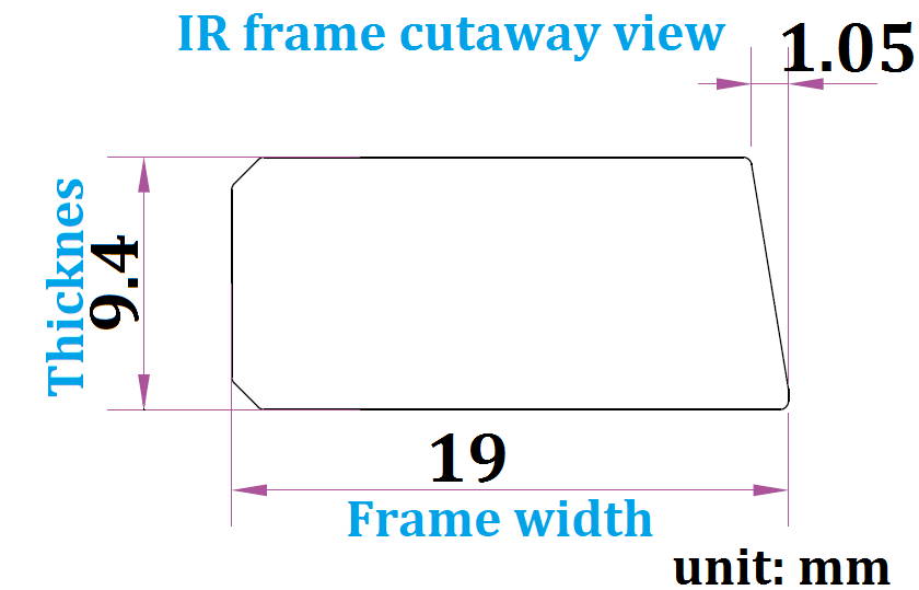 Deyowo 27 Inch Interactive 10 Points Infrared IR Touch Screen Overlay Frame Free Driver