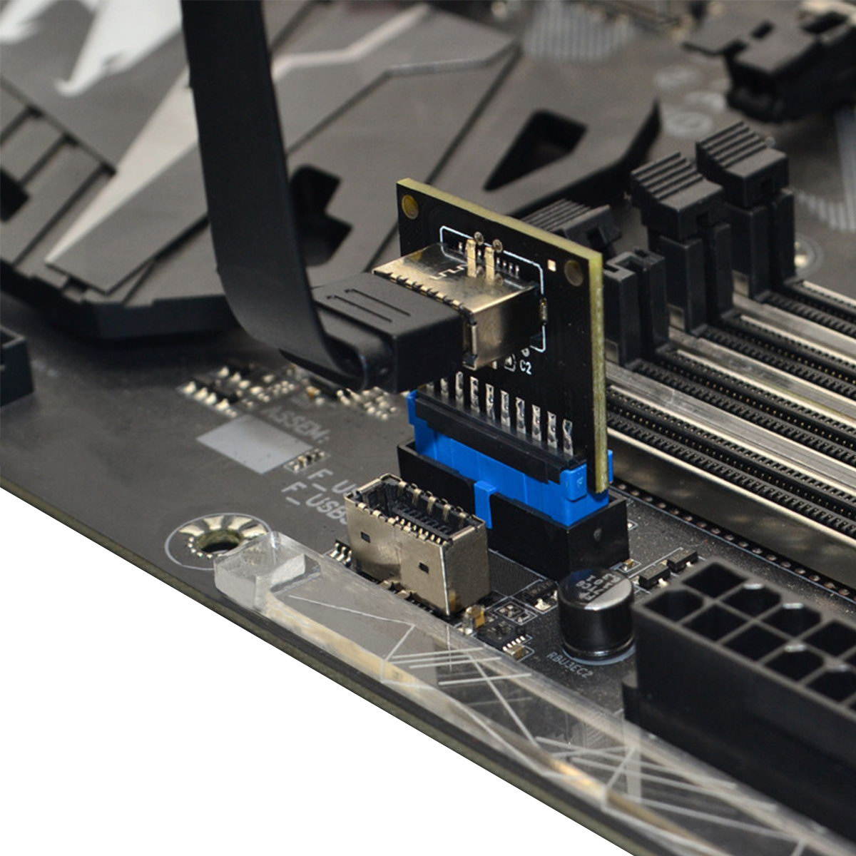 Chenyang USB 3.1 Front Panel Socket Type-E to USB 3.0 20Pin Header Male Extension Adapter for Motherboard
