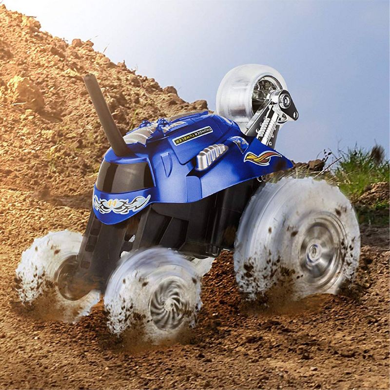 Sharper Image RC Monster Spinning Car - Black and Blue - 2pk