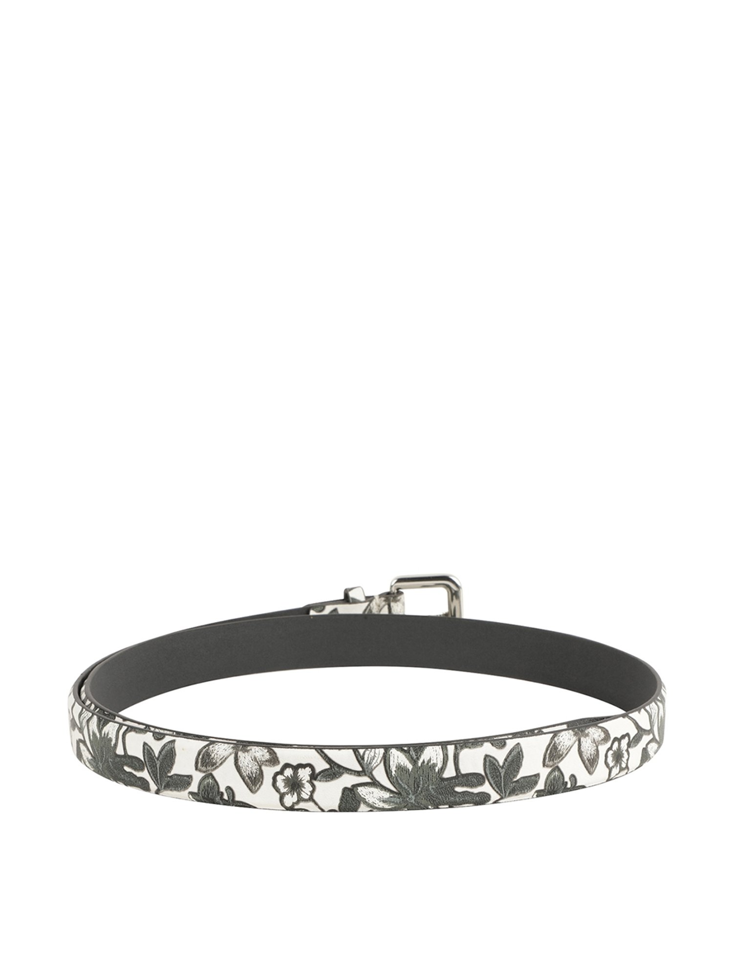 Alvaro Castagnino White Narrow Belt for Women