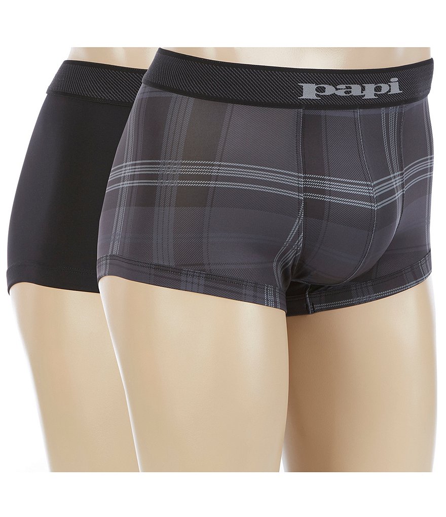 Papi Cool 2 Microflex Plaid Trunks 2-Pack