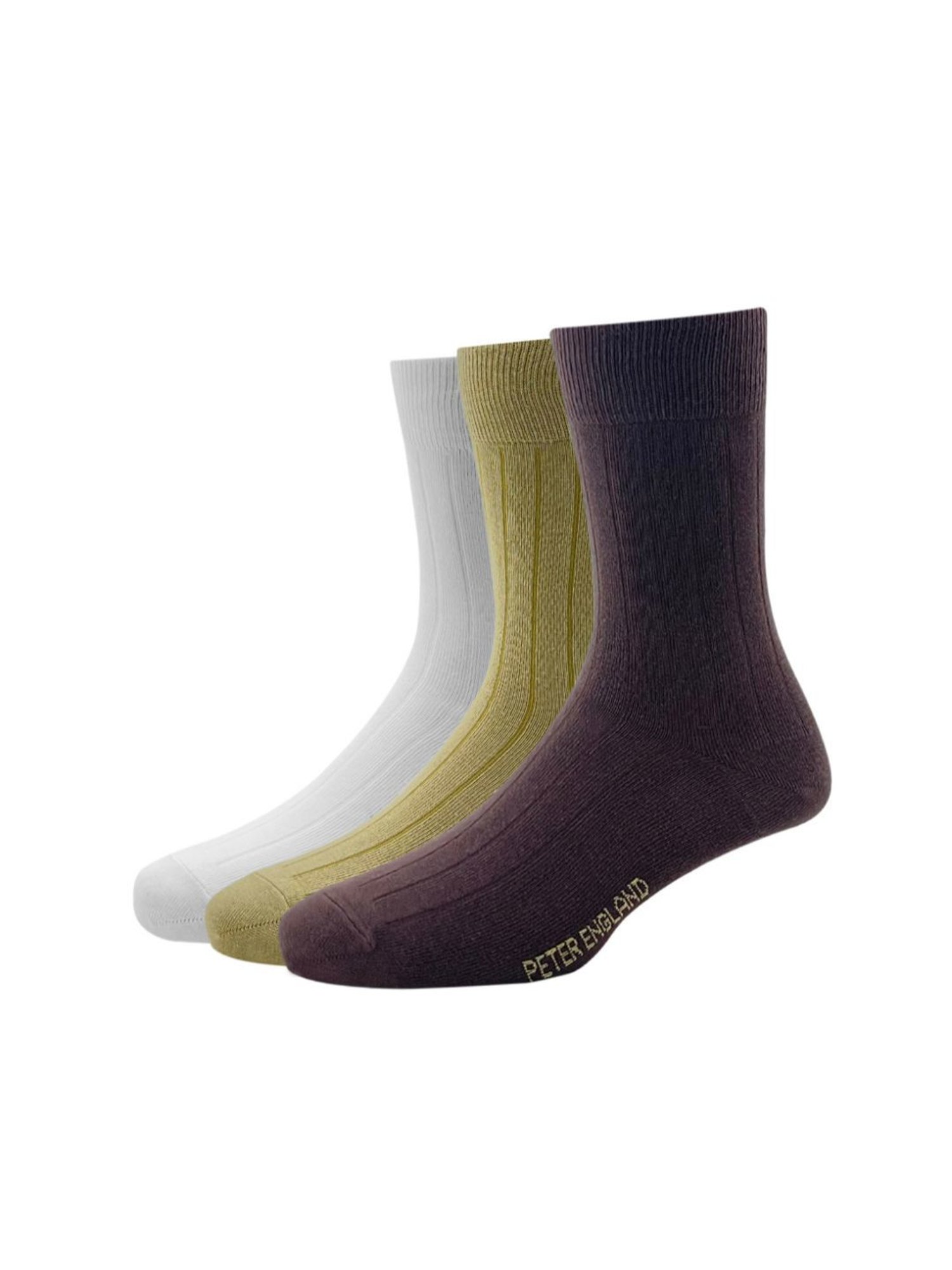 Peter England Multicolor Cotton Socks (Pack of 3)