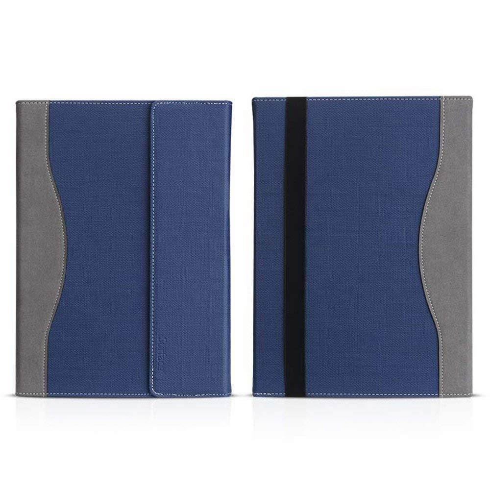 Heycase New Surface Pro 2018/Surface Pro 6 / Pro 5 Case, Multi-Angle Viewing Portfolio Business Case Cover Compatible for Microsoft Surface Pro 2017 /Pro 5/Pro 4/Pro 3 Type Cover Keyboard,Blue