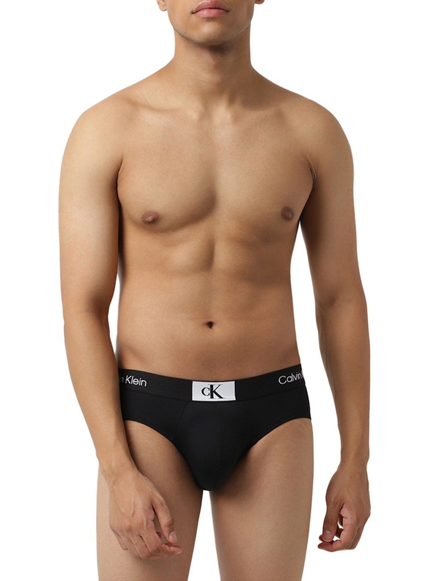 Calvin Klein Underwear Black Logo Regular Fit Briefs
