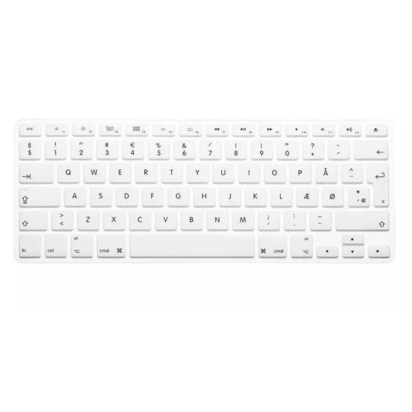 Translucent Colorful Silicone Keyboard Protective Film For Macbook13.3 15.4 European Version Danish Light Blue