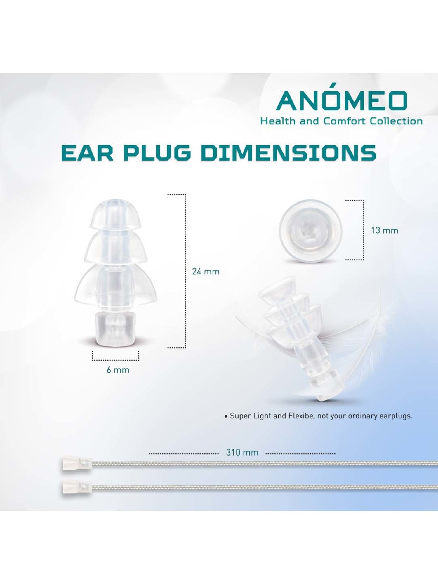 Anomeo White Ear Plug