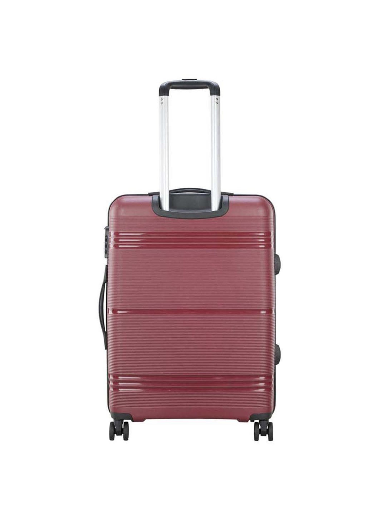 Skybags Focus Maroon Textured Hard Medium Trolley Bag - 46 cm