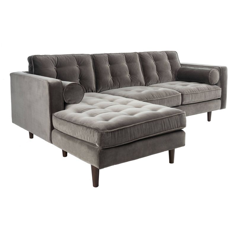 3pc Keswick Sectional Sofa Brown - Abbyson Living