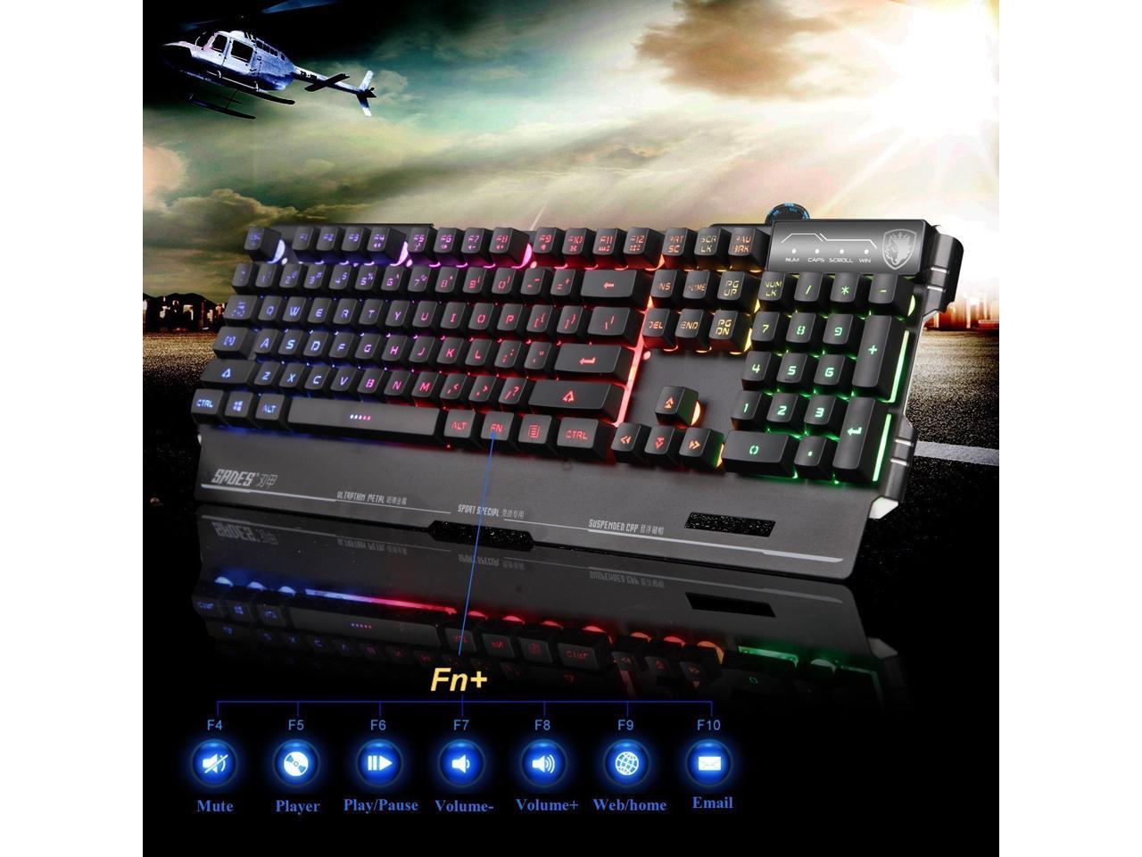 Wireless Keyboard and Mouse Combo, 2.4G Cute Round Mute Keyboard Mouse Set for Laptop, Computer, Mac (Mixed Color)