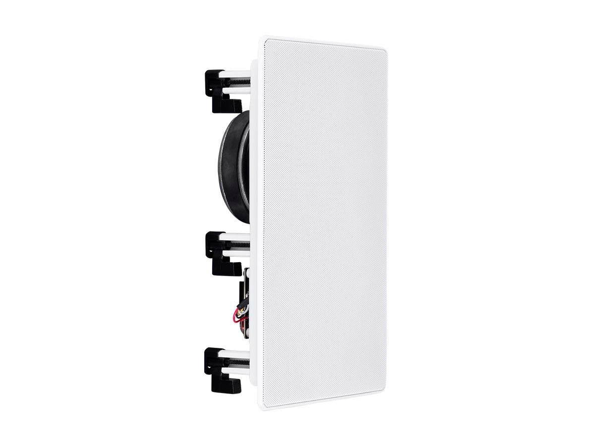 Monoprice 2-Way Architectural Aluminum In-Wall Speakers - 6.5 Inch (Pair) With Micro Ceramic Composite Tweeter - Sycamore Series