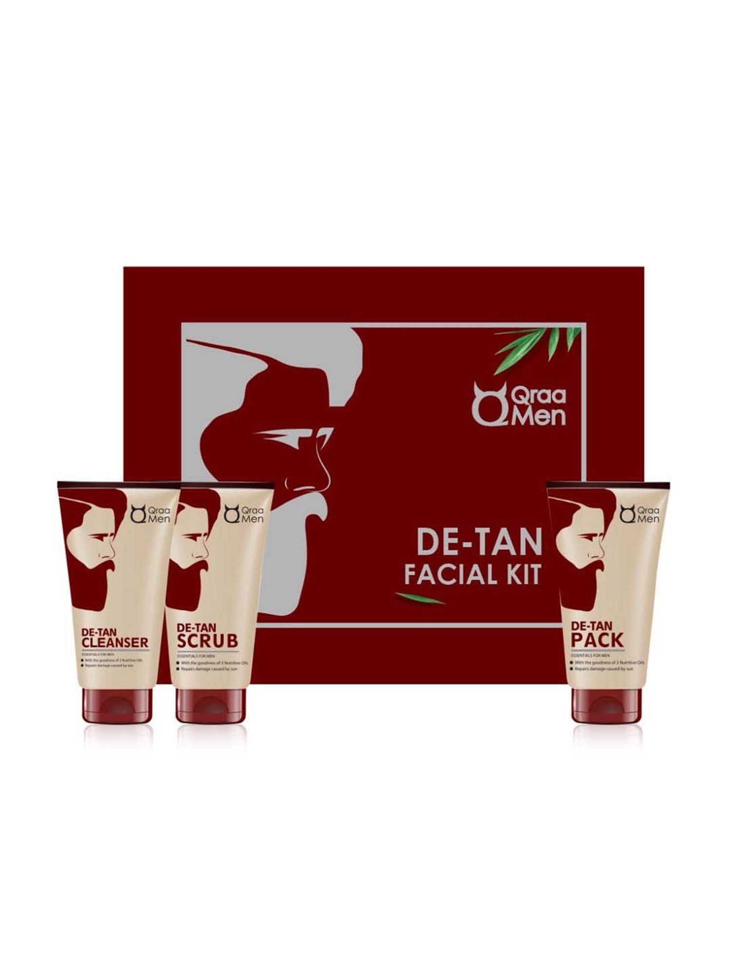 Qraa Men De-Tan Kit - 320 gm
