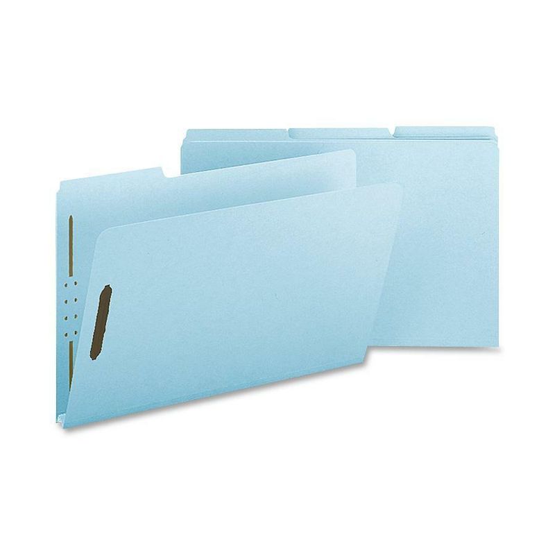 Nature Saver Pressboard Fastener Folder Legal 25/BX Light Blue SP17243