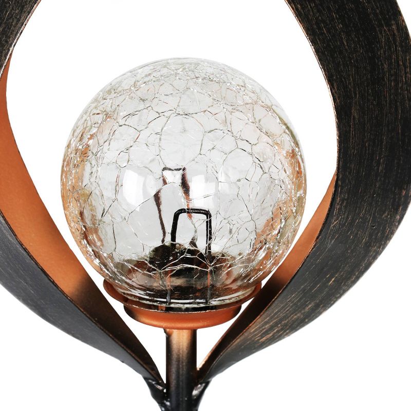 37.2" Solar Flame Torch Stake Black - Exhart