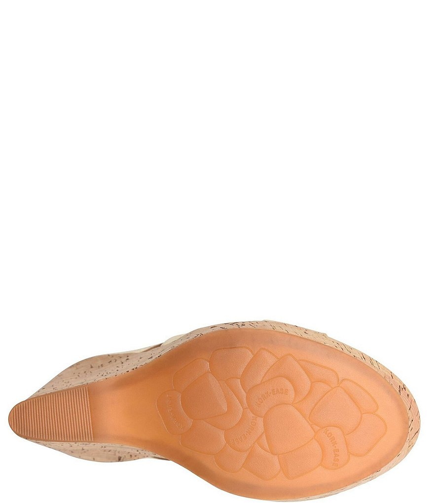 Kork-Ease Sammi Leather Knot Cork Wedge Sandals