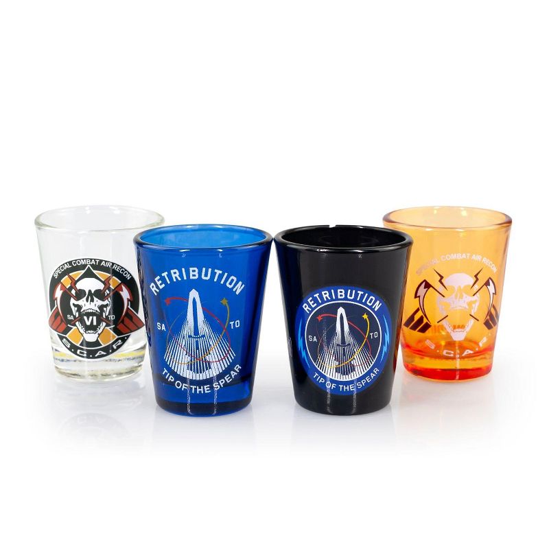 Surreal Entertainment EXCLUSIVE Call of Duty: Infinite Warfare Shot Glasses | Set of 4 | 2 FL Oz.