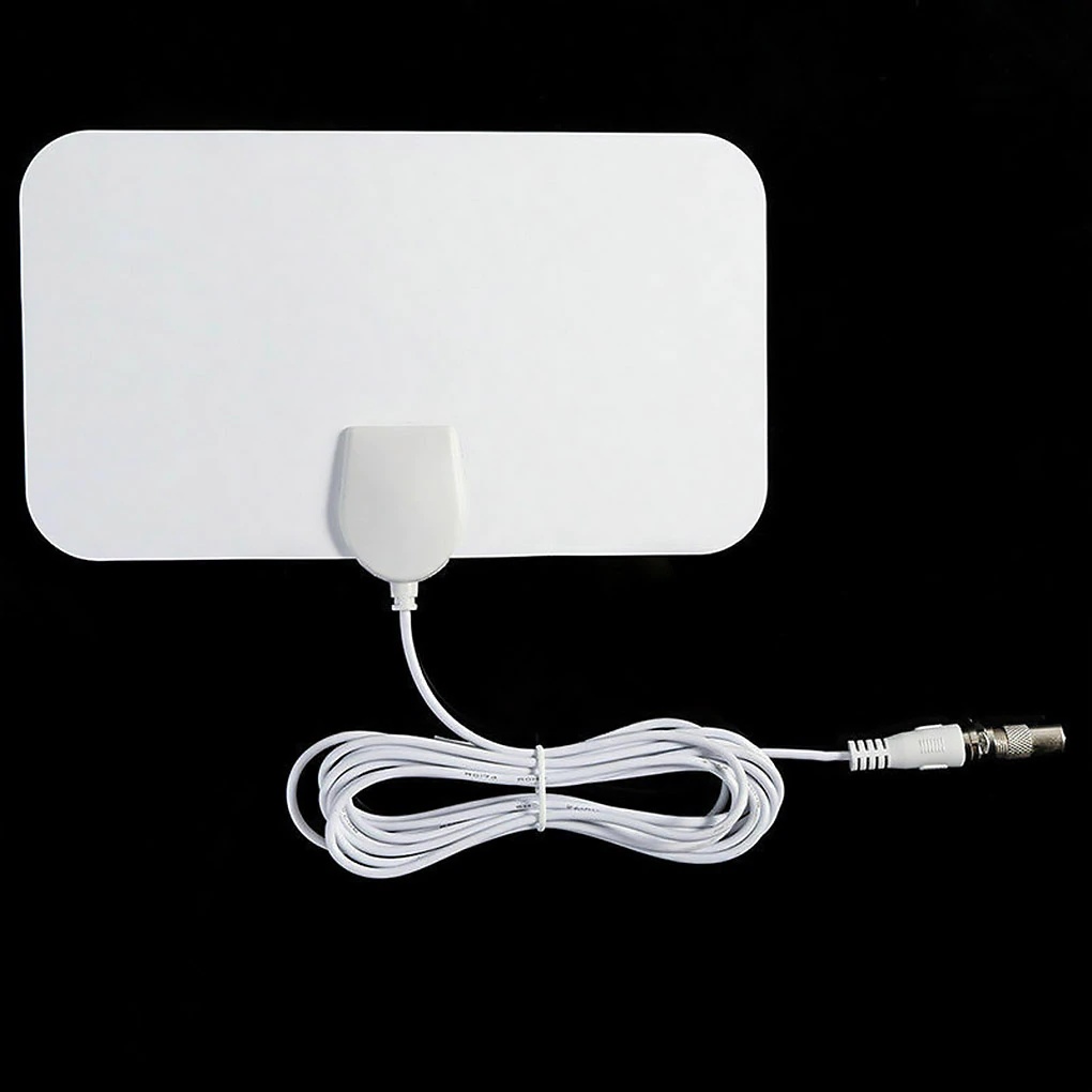 4K 200 Miles Range 25DB HD TV Antennas Indoor Mini HD Digital TV Antenna Signal Booster For VHF UHF HDTV Aerial TV Receiver