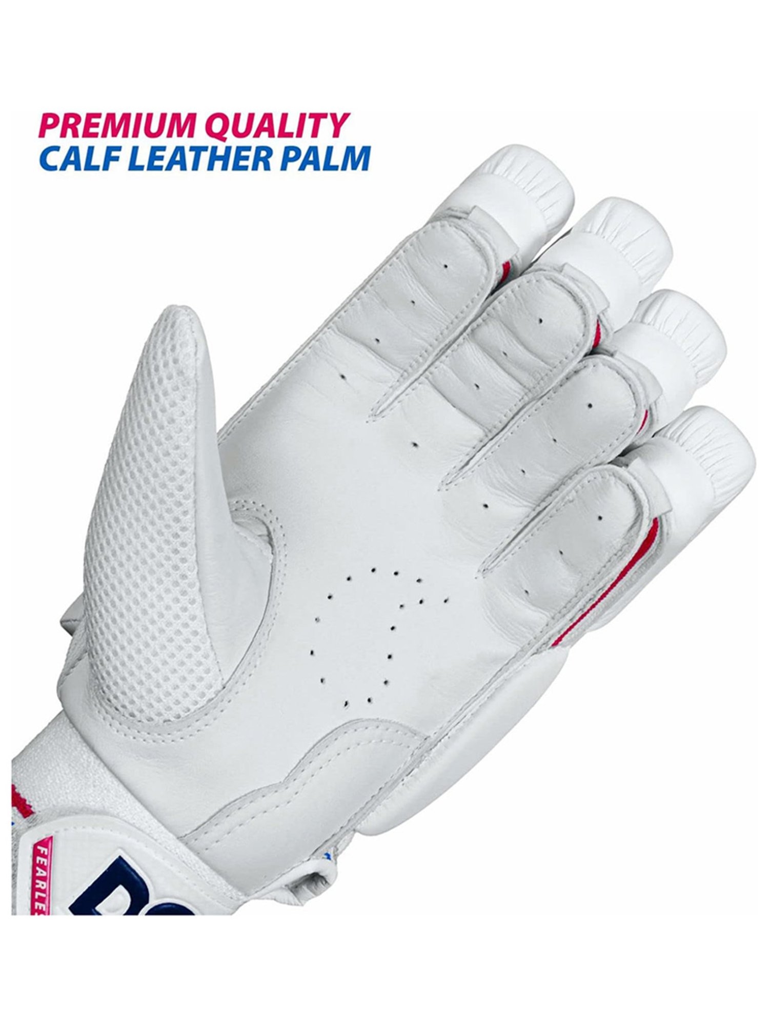 DSC Intense Frost Leather Cricket Batting Gloves Size - Boys