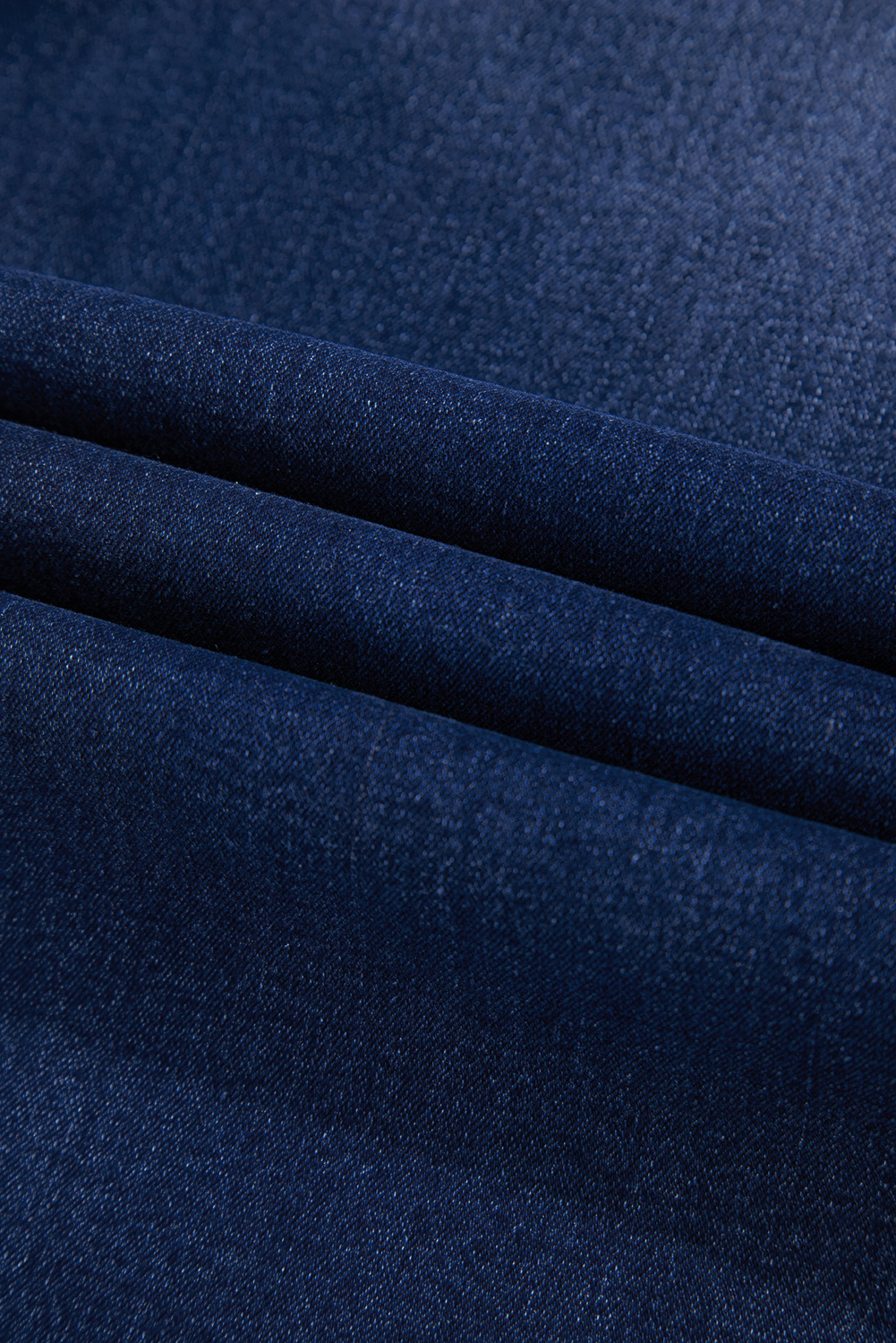 Dark Blue Plus Size Stitching Washed Flare Jeans