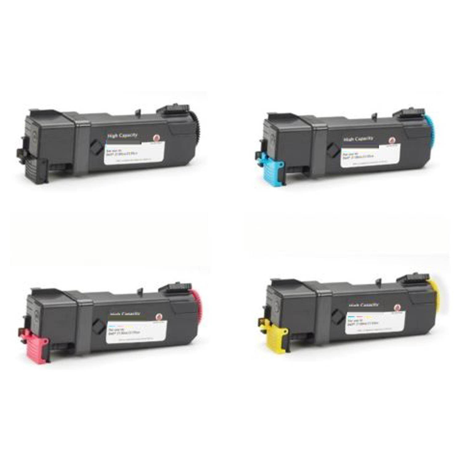 Compatible New York Toner 4 Pack Dell 2135 BK C M Y Toner Cartridge - Black Cyan Magenta Yellow